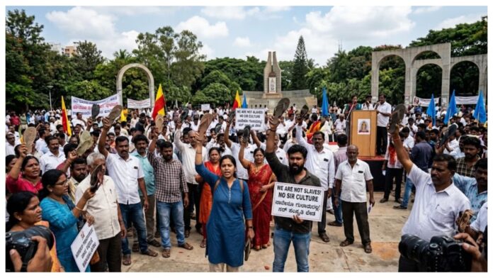 sir-chappal-protest-bengaluru-freedom-park